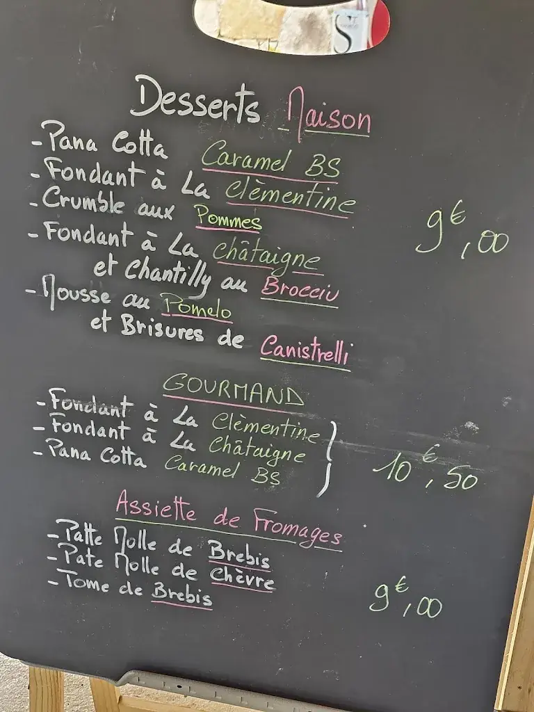 Menu_Auberge Restaurant L'Alba_Sari-Solenzara_image_2