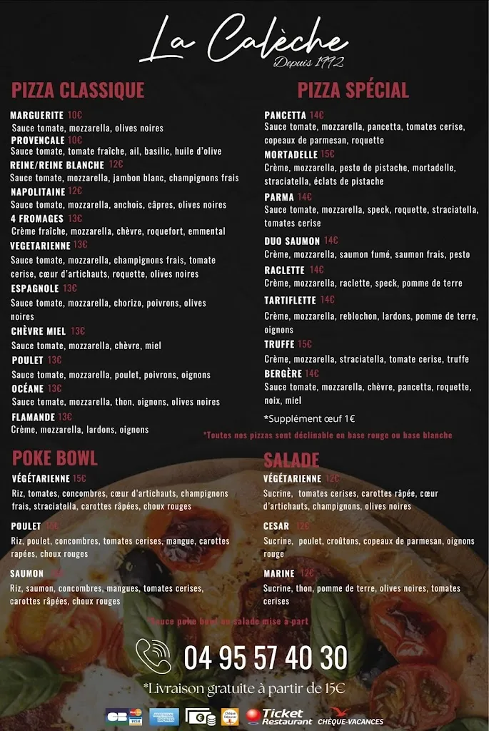 Menu_La Calèche_Sari-Solenzara_image_1