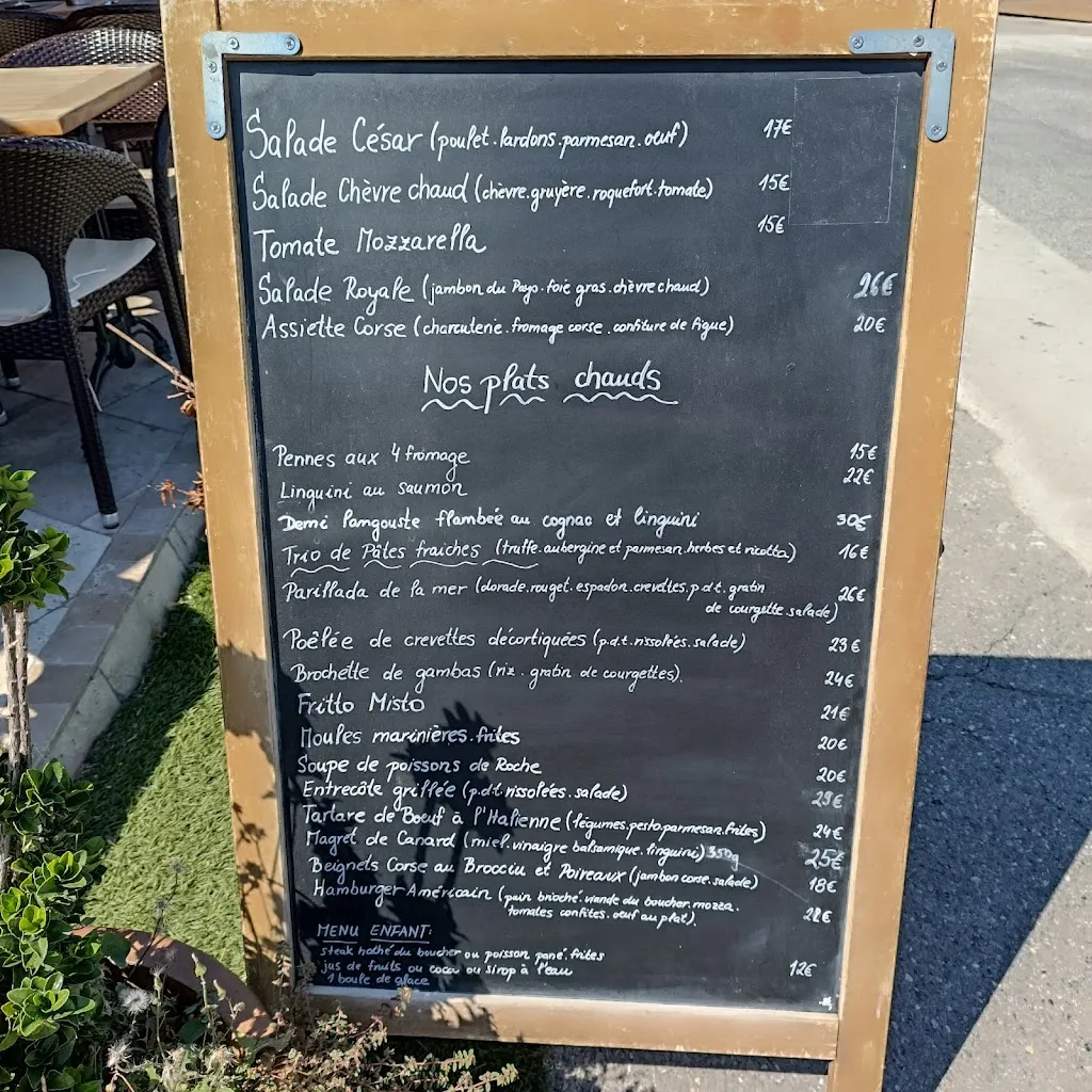 Menu_Glacier du Port_Solenzara_image_1