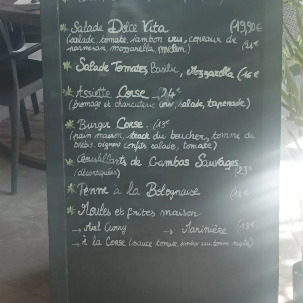Menu_La Dolce Vita_Sari-Solenzara_immagine_2