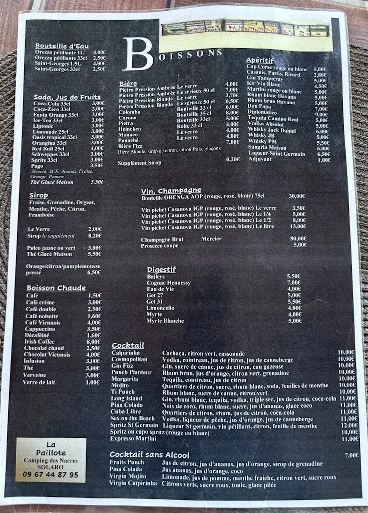 Menu_La Paillote_Solaro_image_1