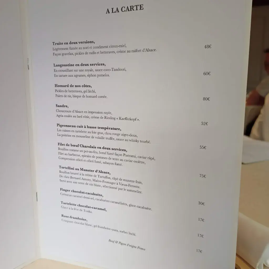 Menu_Restaurant Julien Binz_Ammerschwihr_imagen_2