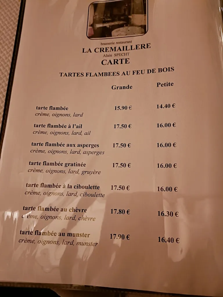 Menu_La Crémaillère_Escherange_image_2