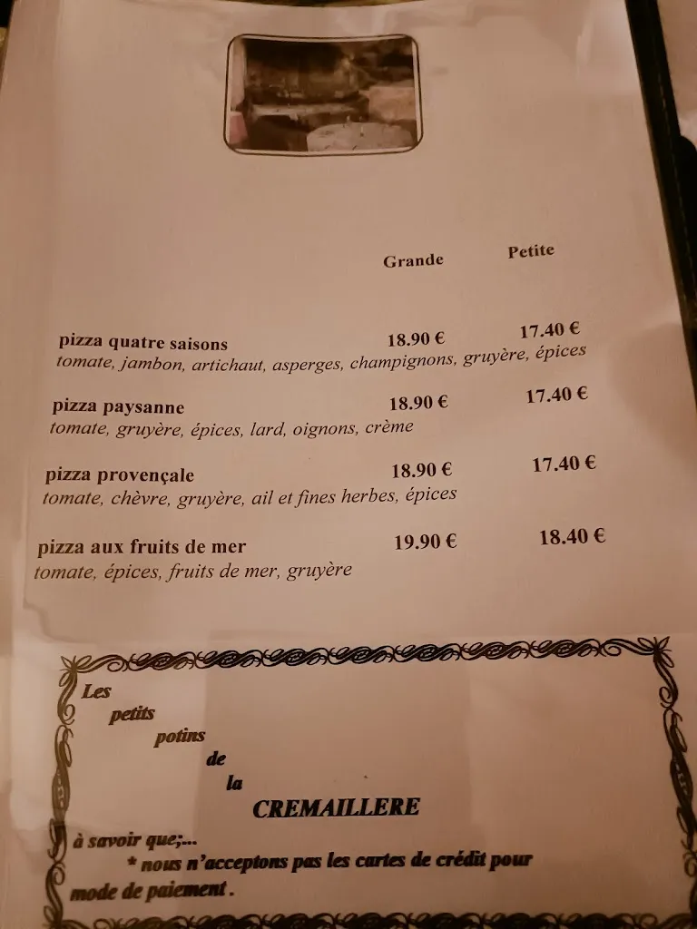 Menu_La Crémaillère_Escherange_image_3