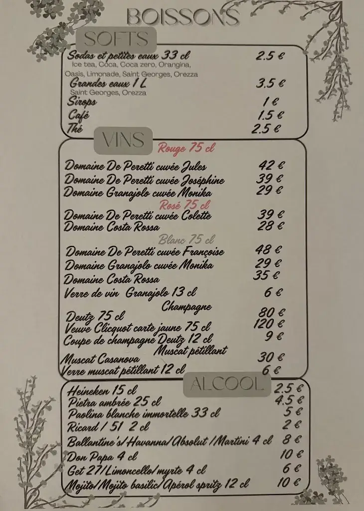 Menu_Restaurant U CANTONU_Porto-Vecchio_image_1