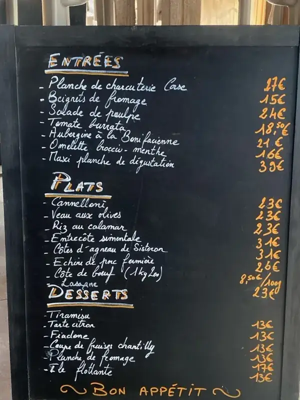 Menu_CASA CANTINA - Restaurant Traditionnel Corse_Porto-Vecchio_image_2