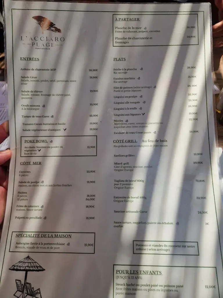 Menu_L'acciaro plage_Porto-Vecchio_image_2