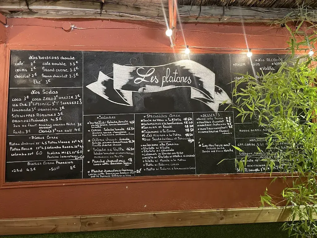 Menu_Les Platanes_Porto-Vecchio_image_1