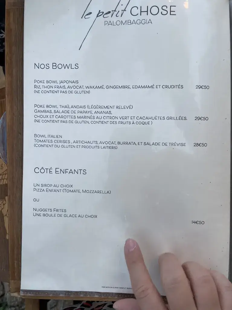 Menu_Le Petit Chose Palombaggia_Porto-Vecchio_image_3