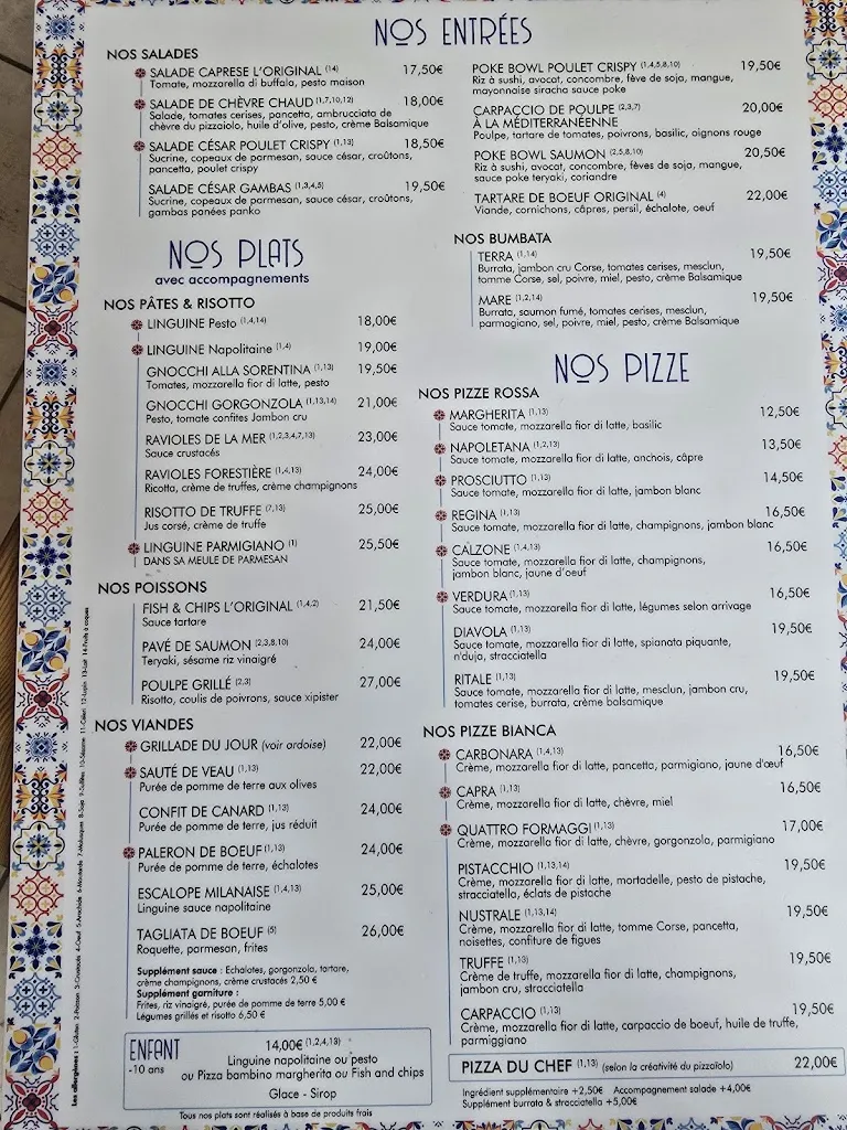 Menu_LA FOCACCIA_Porto-Vecchio_image_1