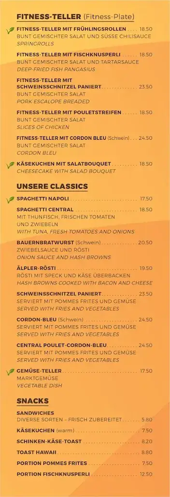 Menu_Restaurant Café Central Altdorf_Altdorf_image_4