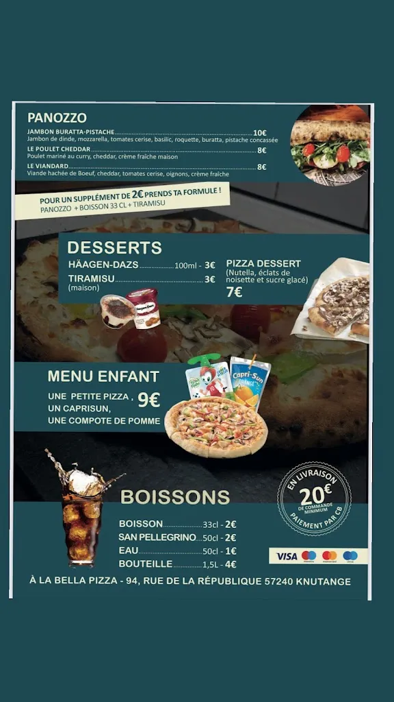 Menu_A LA BELLA PIZZA_Knutange_image_2