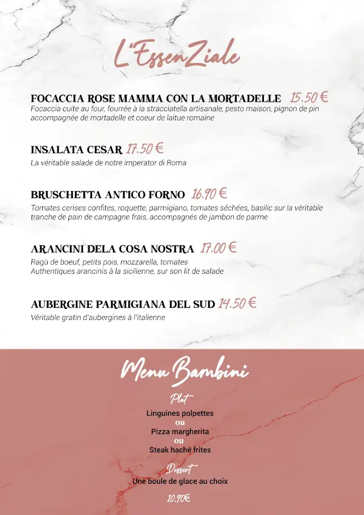 Menü_Rose Mamma_Thionville_Bild_1