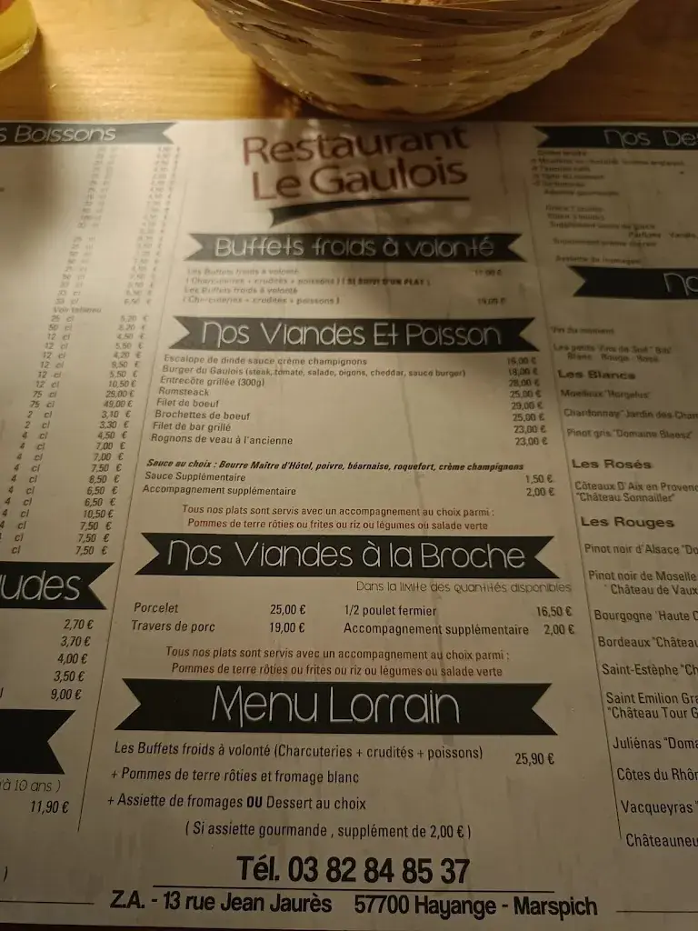 Menu_Restaurant Le Gaulois & Rôtisserie - Hayange - Traiteur - Vente en ligne - Menus et Plats à emporter_Hayange_image_2
