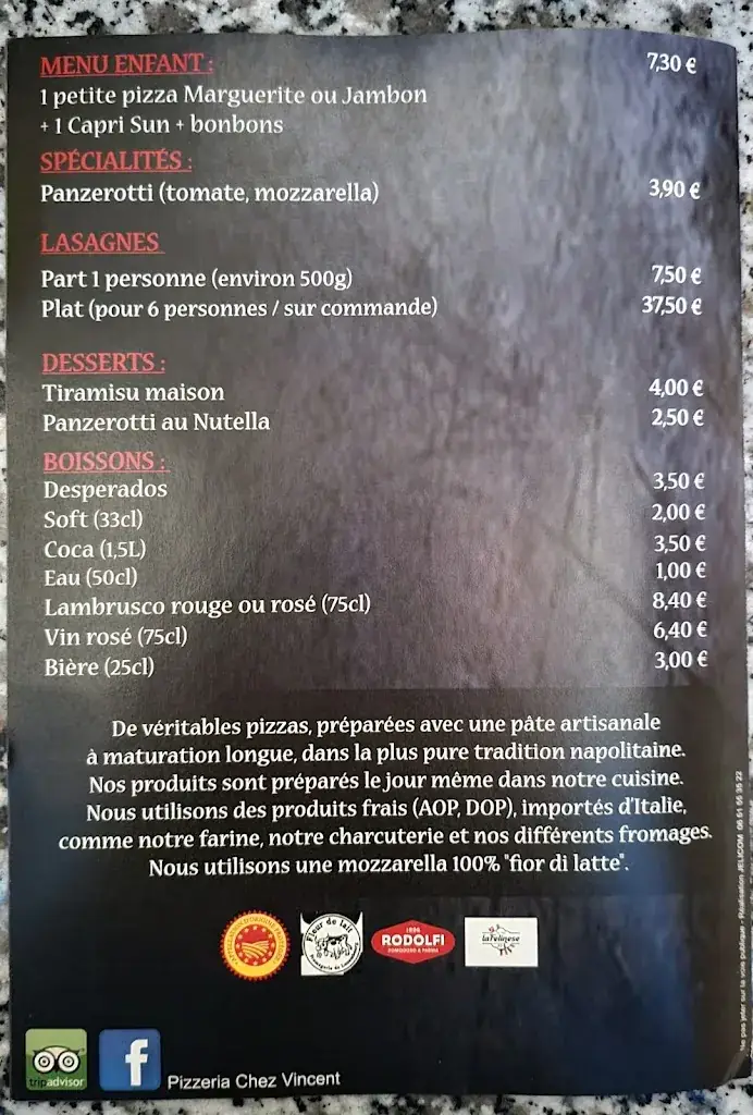 Menu_Chez Vincent_Hayange_immagine_1