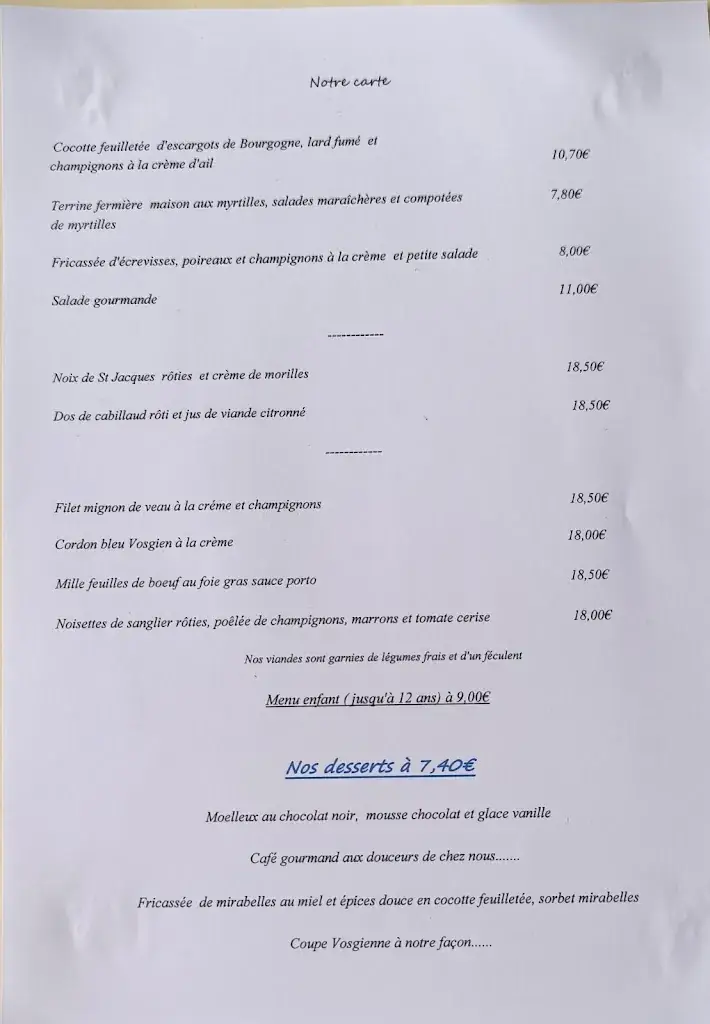 Menu_La table gourmande_Fraize_image_1