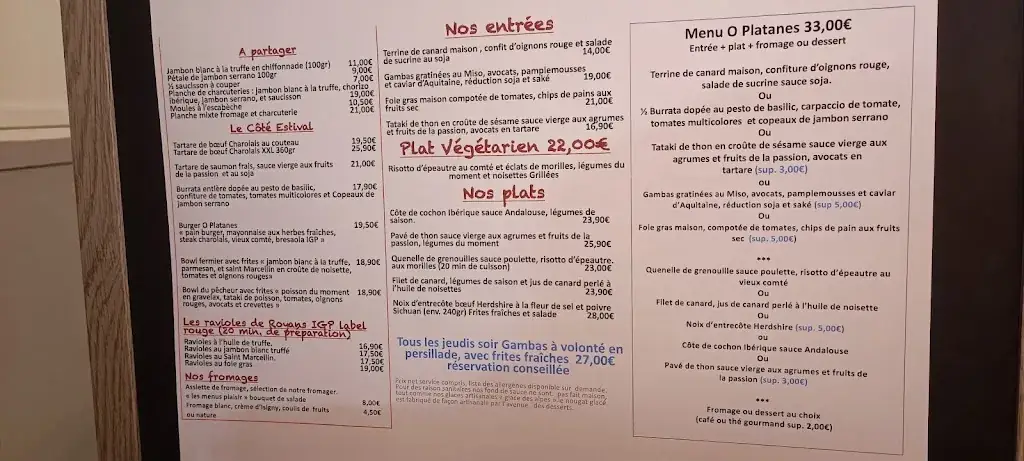 Menu_O Platanes_Champagne-au-Mont-d'Or_image_2