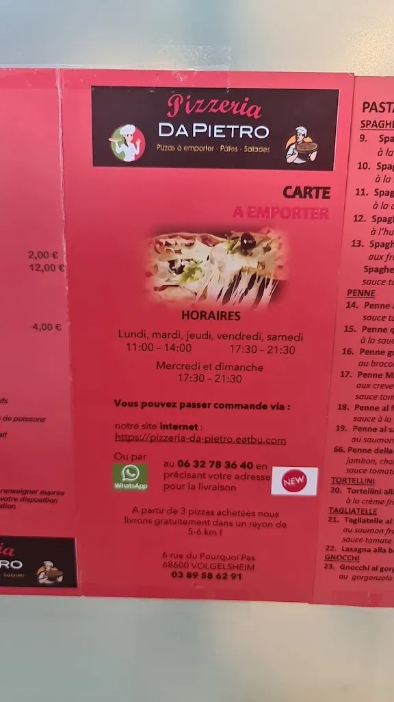 Menu_Pizzeria Da Pietro_Volgelsheim_image_2