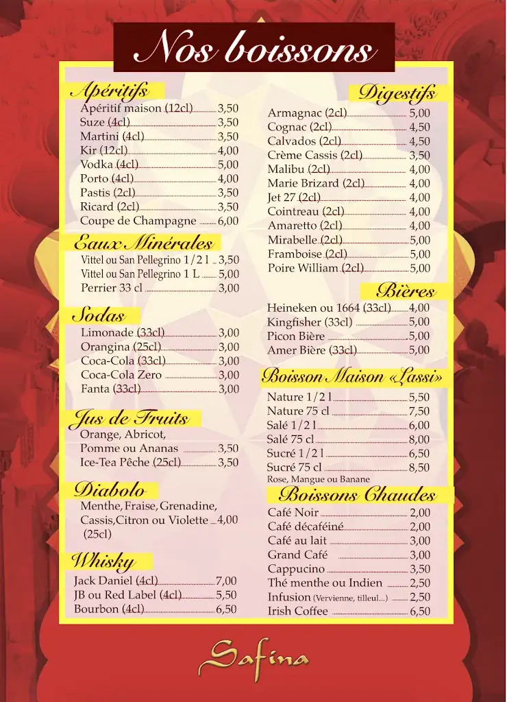 Menu_Restaurant Safina_Amnéville_image_1
