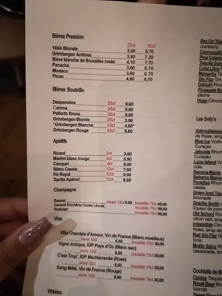 Menu_Sofy's Bar_Amnéville_image_4