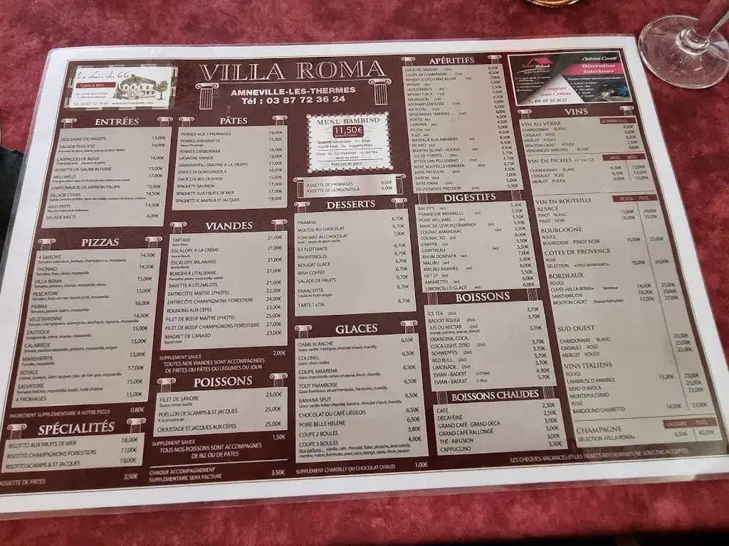 Menu_Villa Roma_Amnéville_image_2