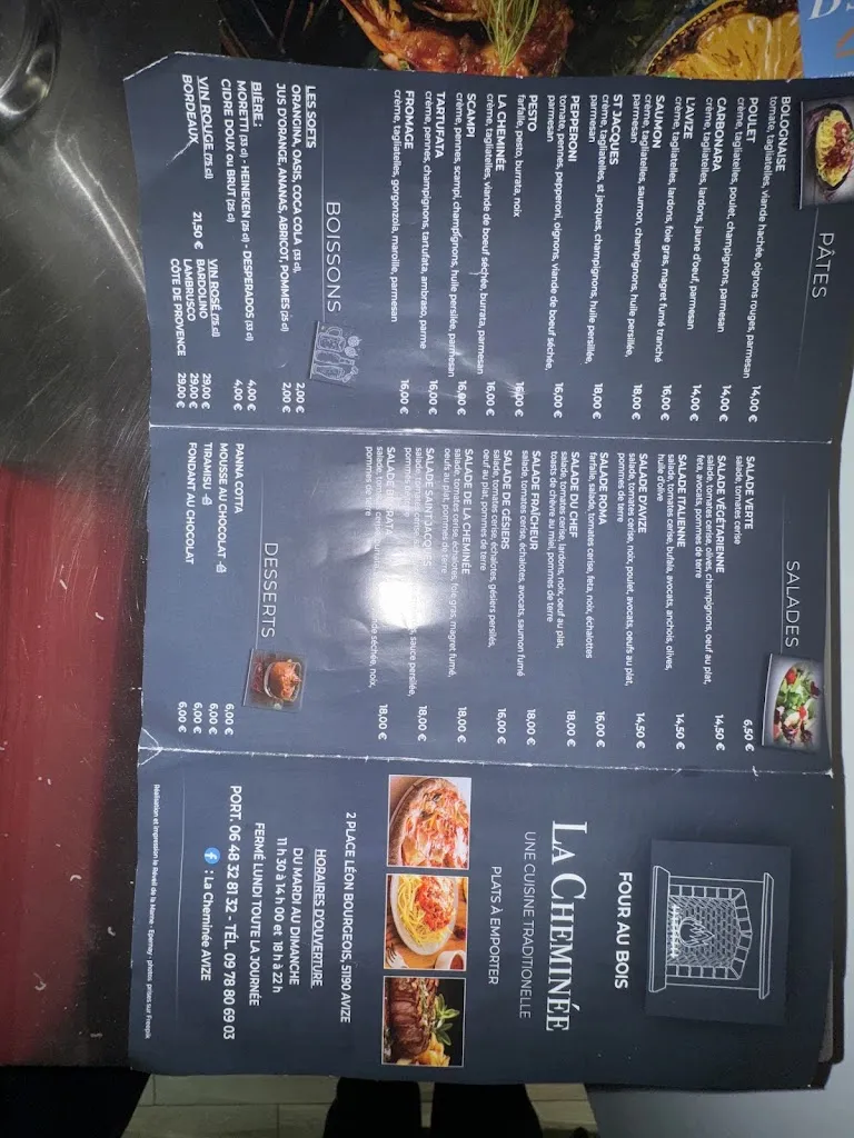 Menu_La Cheminée_Avize_image_1