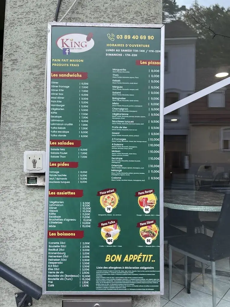 Menu_Restaurant King Kebab&Pizzas_Altkirch_imagen_1