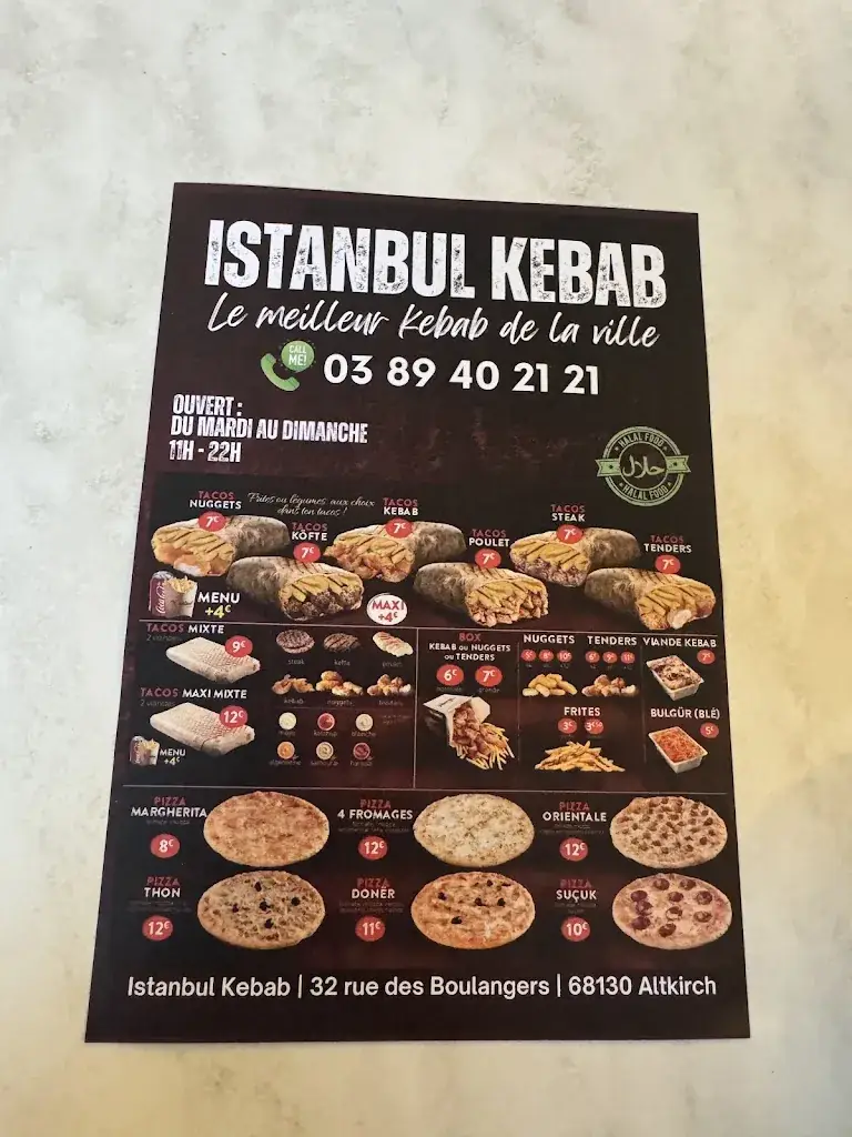 Menu_Istanbul kebab_Altkirch_image_1