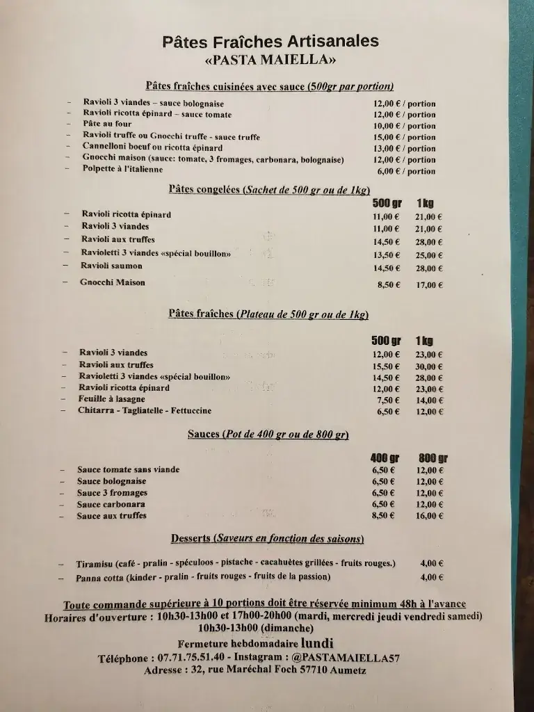 Menu_Pasta Maiella_Aumetz_image_1