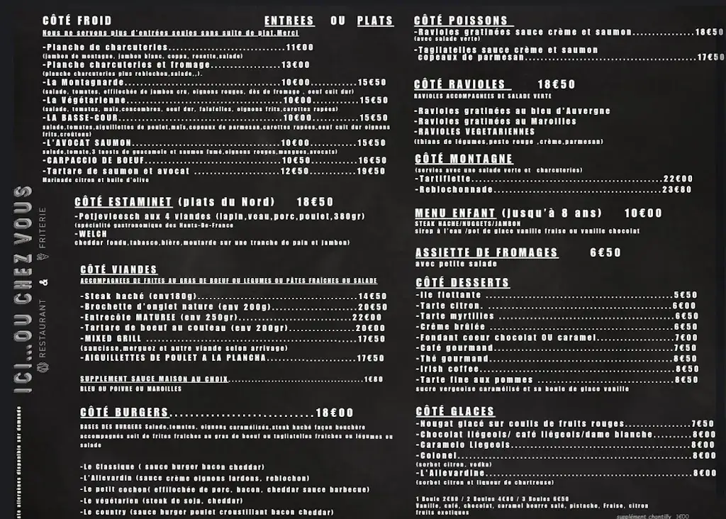 Ici...ou chez vous Restaurant in Allevard