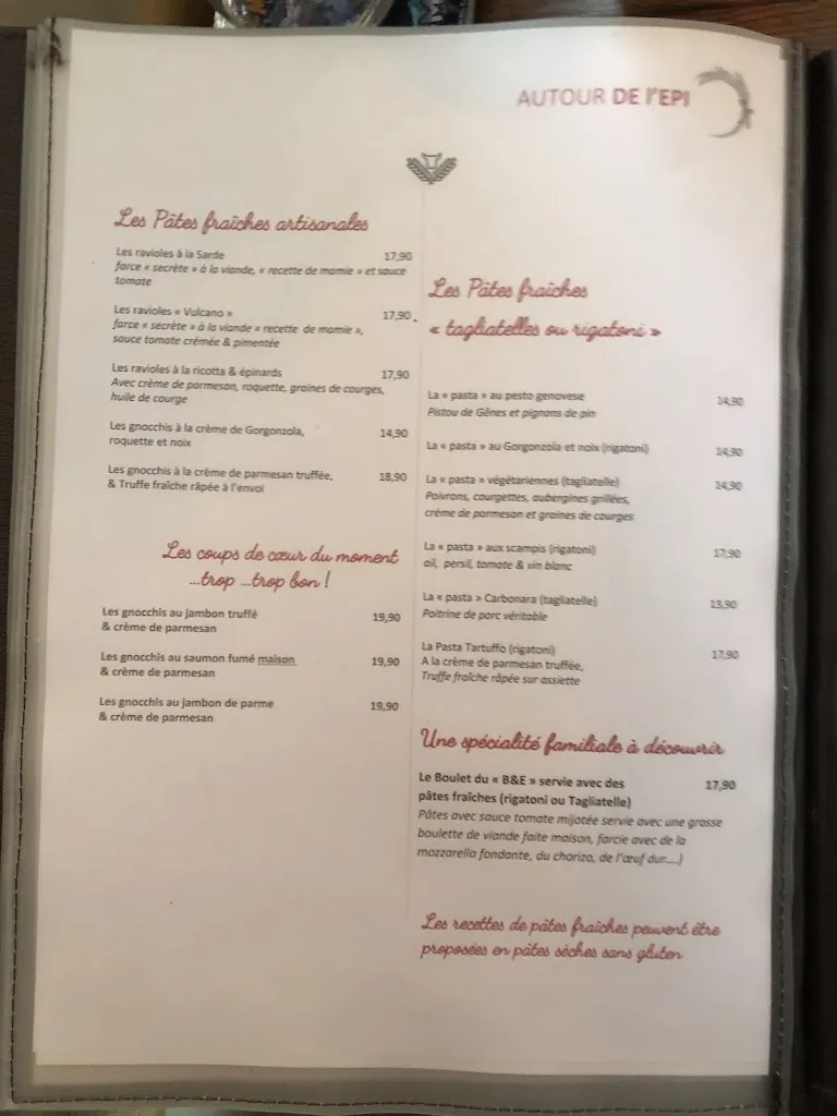 Menu_Le Bœuf et l'Epi_Ay-sur-Moselle_immagine_2