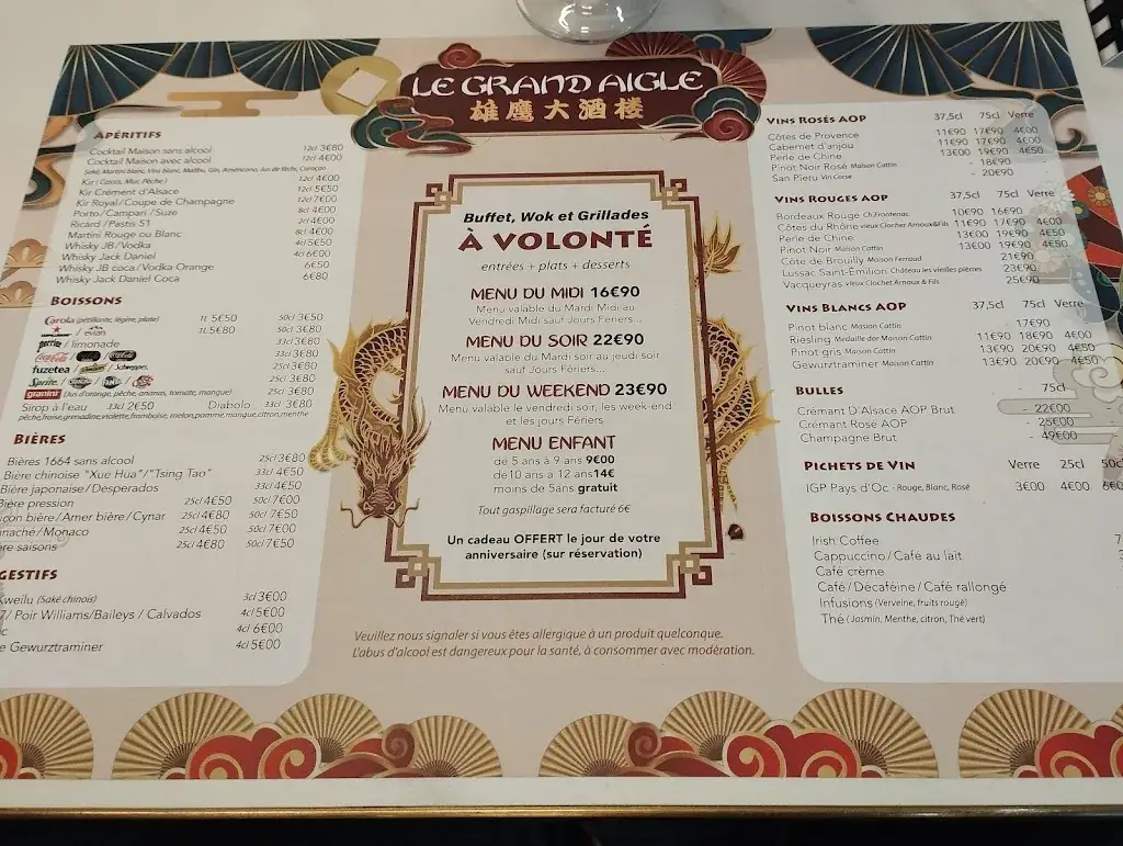 Menu_Le Grand Aigle_Sausheim_image_4
