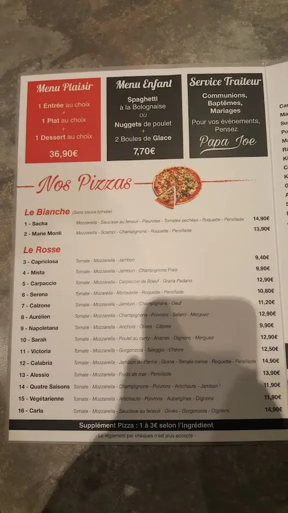 Menu_Restaurant Papa Joe Cernay_Cernay_immagine_4