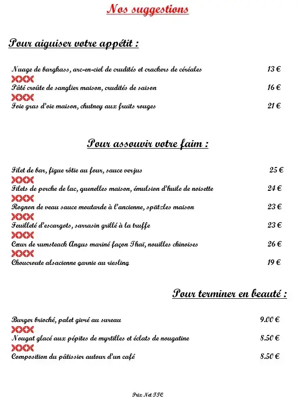 Menü_Hôtel Restaurant Le Moschenross_Thann_Bild_2