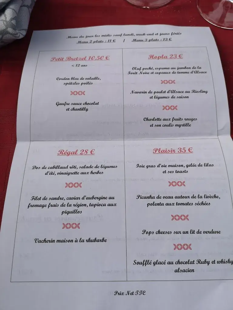 Menü_Hôtel Restaurant Le Moschenross_Thann_Bild_4