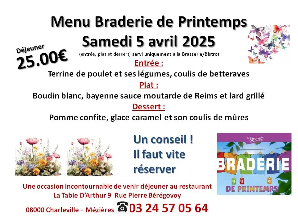 Menu_La Table d'Arthur_Charleville-Mézières_image_1