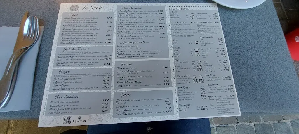 Menu_Le Thali_Charleville-Mézières_image_1