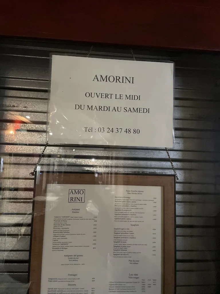 Menu_Restaurant Amorini_Charleville-Mézières_image_3