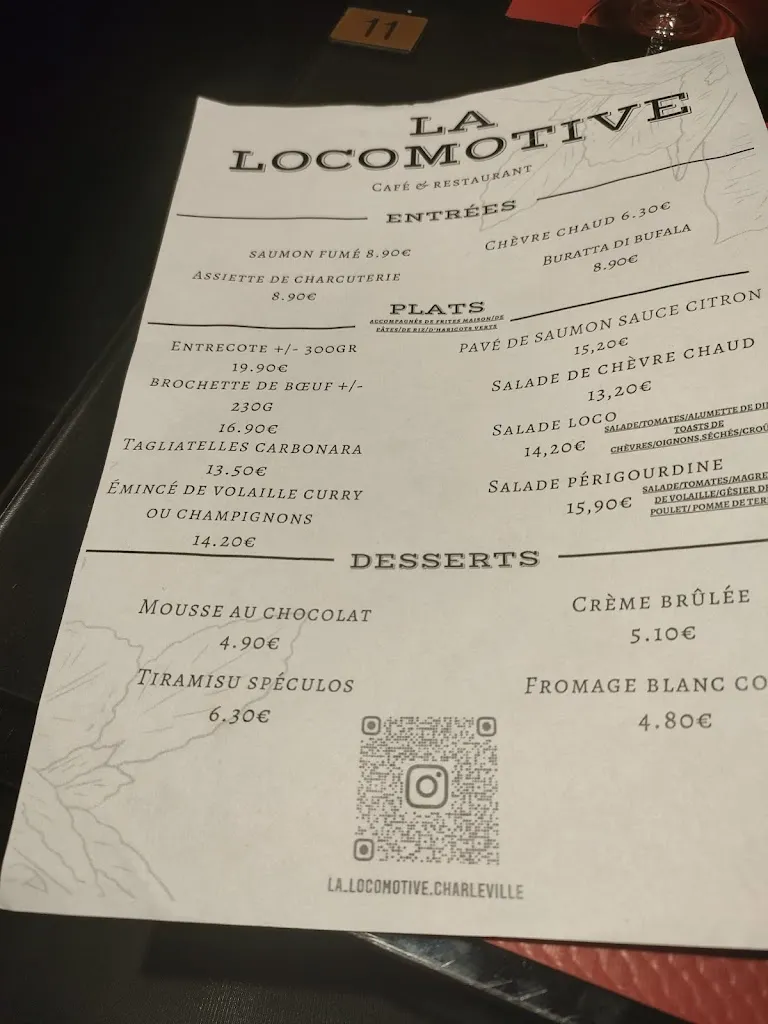 Menu_La Locomotive_Charleville-Mézières_image_1