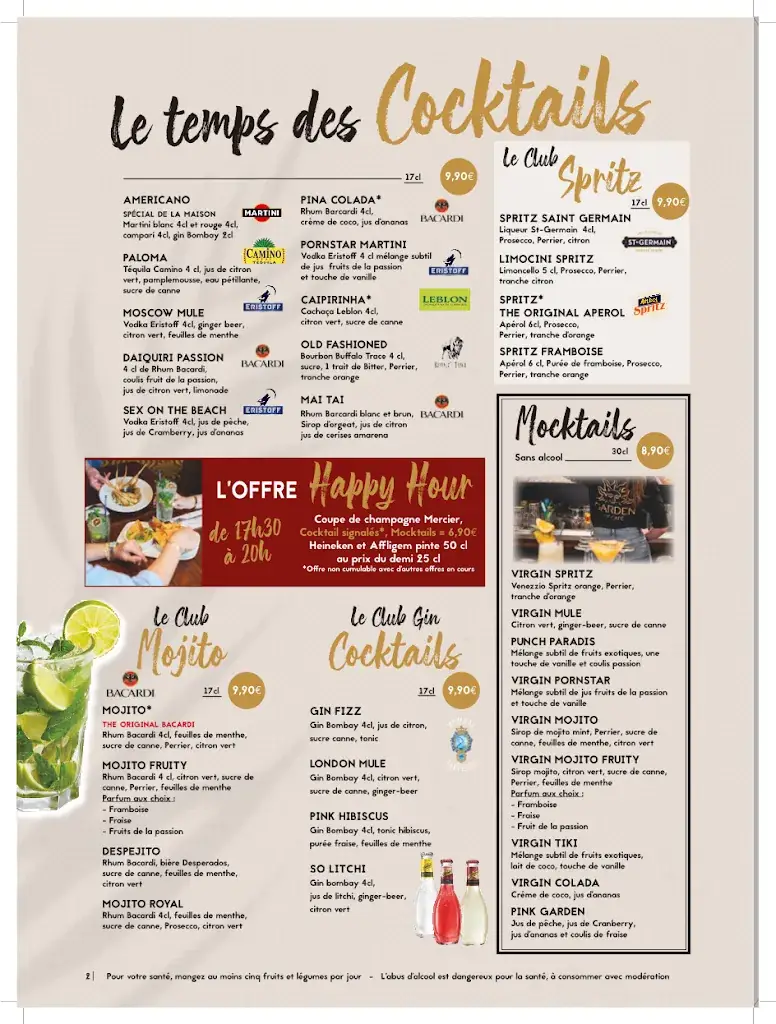 Menu_Garden ice café_Charleville-Mézières_image_1