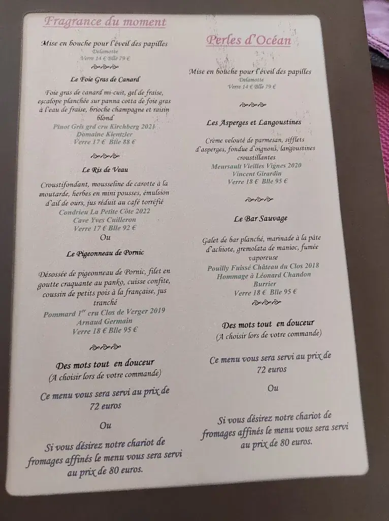 Menu_Restaurant La Gourmandière_Carignan_image_2