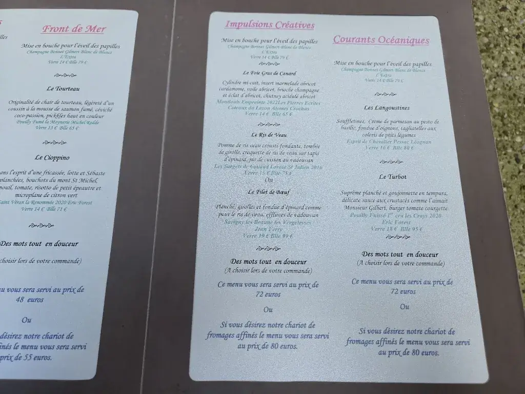 Menu_Restaurant La Gourmandière_Carignan_image_3