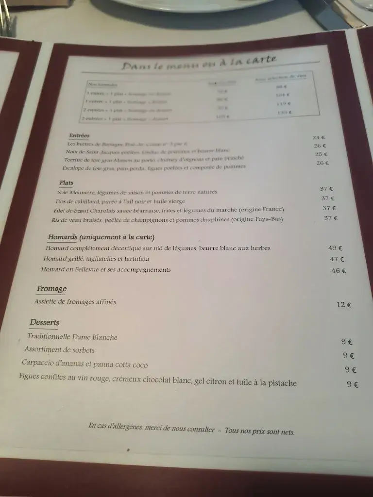 Menu_L'Auberge de la Tour_Givet_image_1