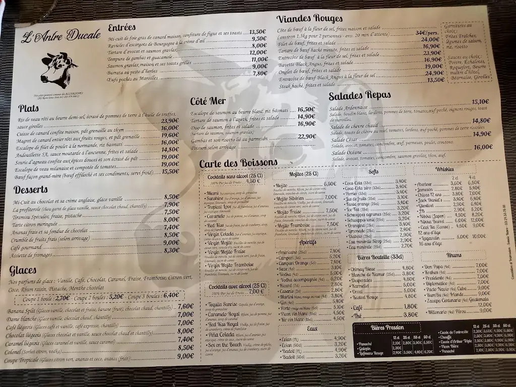 Menu_L'Antre Ducale_Charleville-Mézières_image_3