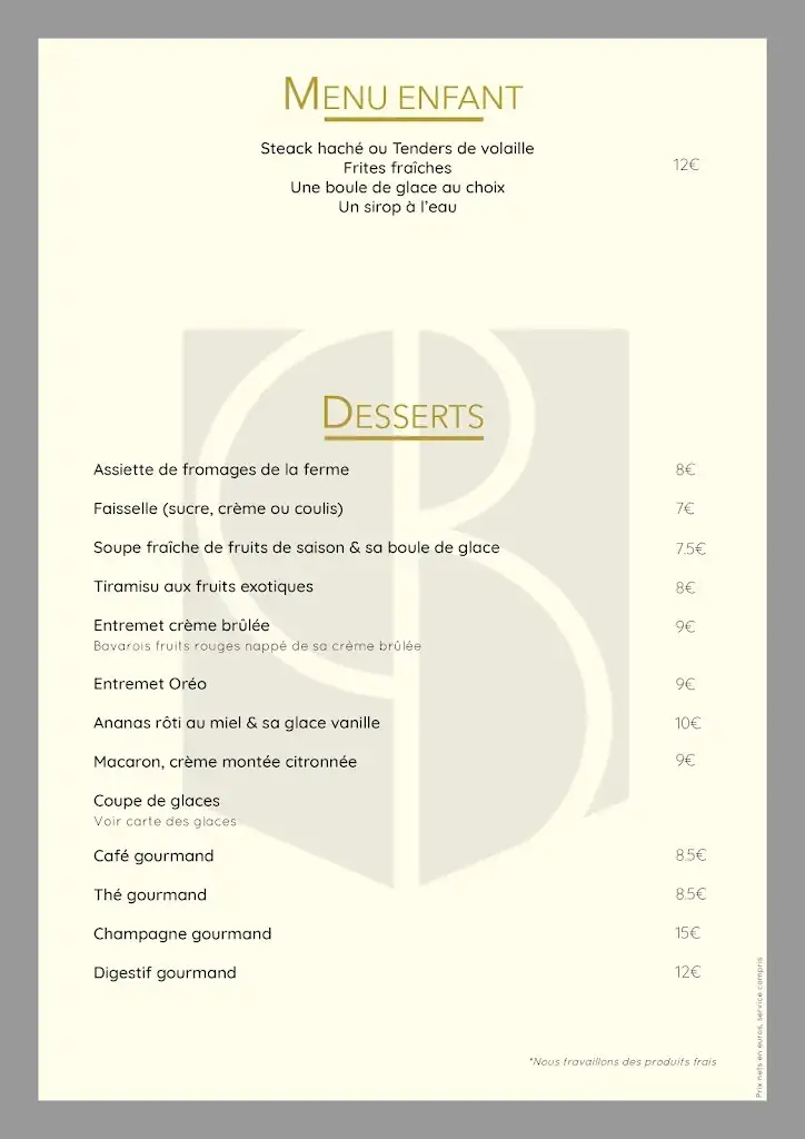 Menu_Restaurant @ Hôtel-Restaurant Le Baron_Crémieu_image_2