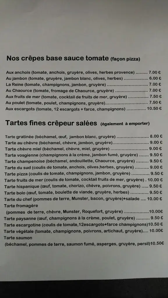 Menu_La Crêperie_Bar-sur-Seine_immagine_2