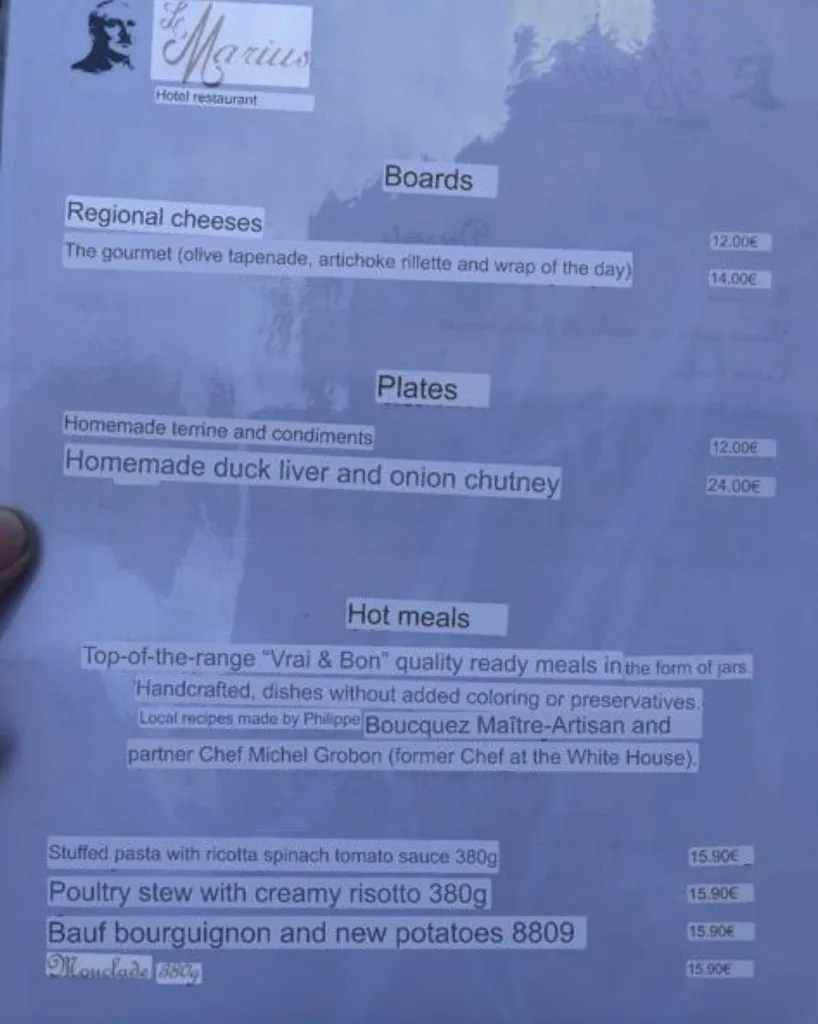 Menu_Le Marius_Riceys_image_1