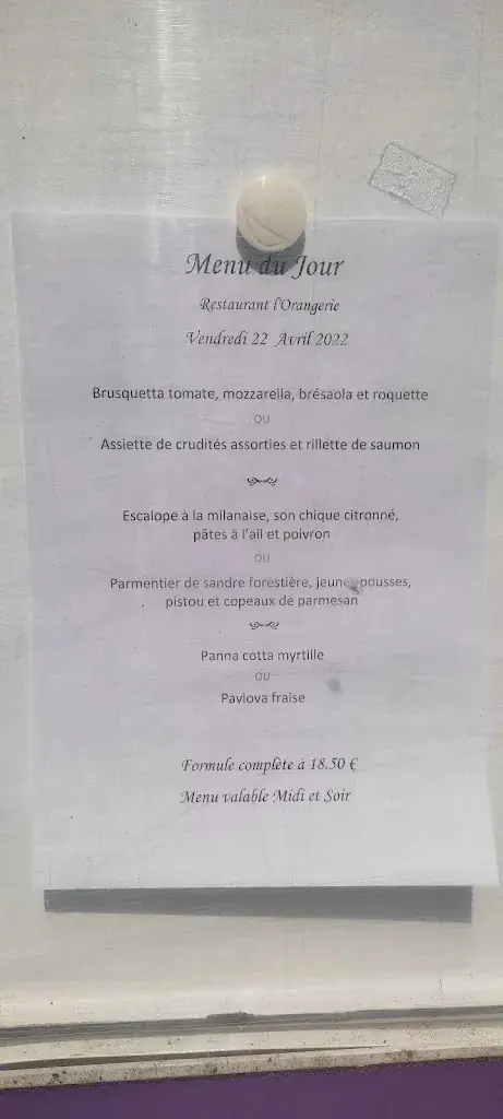 Menu_Restaurant L'Orangerie _Plombières-les-Bains_image_3