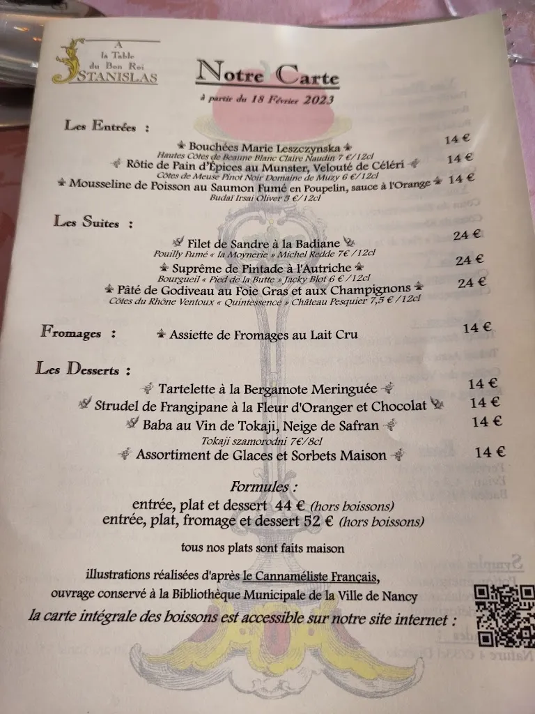 Menu_A la Table du Bon Roi Stanislas_Nancy_image_2