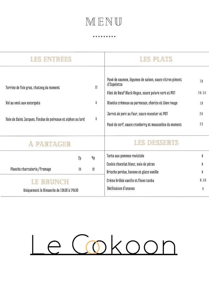 Menu_Restaurant Le Cookoon Nancy_Nancy_image_4